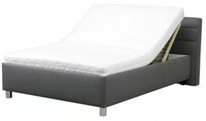 Čalúnená posteľ Alison 140x200, béžová, vrátane matraca
