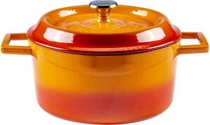 Hrnec Ø 24 cm, 4,5 l, liatinový, oranžový LAVA METAL LVYTC24K2OR