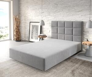 DELIFE Boxspring posteľ Dream-Fine mikrovlákno sivá 120x200 cm