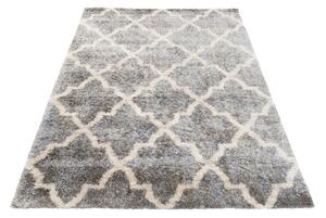 Kusový koberec shaggy Nuray sivý 120x170cm