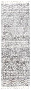 Kusový koberec shaggy Alsea sivý atyp 60x200cm