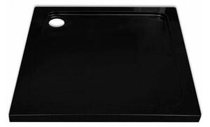 Rea Punto, sprchovací kút 100x80x190 cm, 5mm číre sklo, zlatý lesklý profil + čierna sprchová vanička Savoy, KPL-K2442