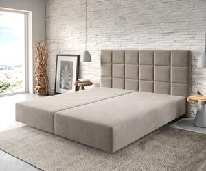 DELIFE Boxspring posteľ Dream-Fine 180×200 cm mikrovlákno béžová