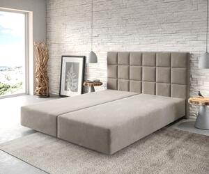 DELIFE Boxspring posteľ Dream-Fine 160x200 cm mikrovlákno béžová