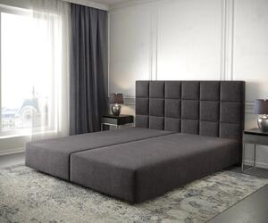 DELIFE Boxspring posteľ Dream-Fine 180×200 cm mikrovlákno čierna