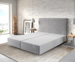 DELIFE Boxspring posteľ Dream-Well 160x200 cm mikrovlákno sivá