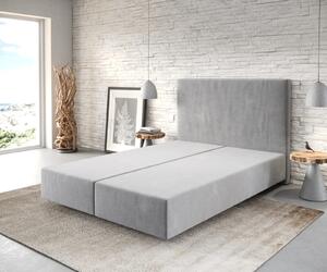 DELIFE Boxspring posteľ Dream-Well 140x200 cm mikrovlákno sivá