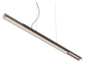 Kundalini - Dala Linear Závěsná Lampa 2700K Dark Grey/Wood KDLN - Lampemesteren