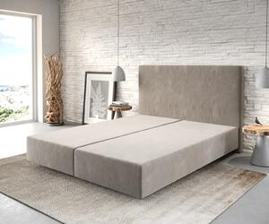 DELIFE Boxspring posteľ Dream-Well 160x200 cm mikrovlákno béžová