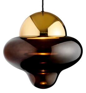 Design By Us - Nutty XL Závěsná Lampa Brown/Gold - Lampemesteren