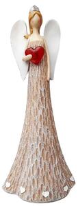 Anjel so svietiacim srdcom, 25 cm, polystón PRODEX KH21B8287A