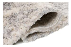 Kusový koberec shaggy Sevgi krémovo sivý 140x200cm