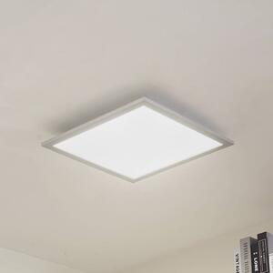 Arcchio LED panel Lyndra, 40 cm, strieborný, hliník, stmievateľný, CCT