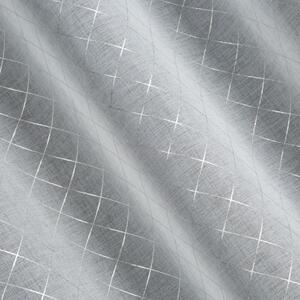 Sivá záclona na krúžkoch DIMA 140x250 cm