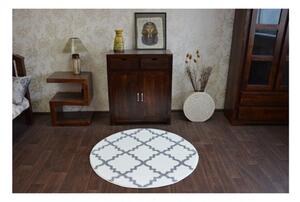 Kusový koberec Mira biely kruh 100cm
