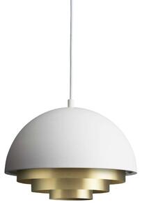 Warm Nordic - Milieu Colour Mini Závěsná Lampa White/Brass - Lampemesteren