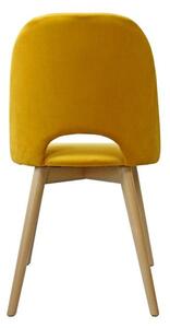 Jedálenská stolička Grede (dub sonoma, žltá)