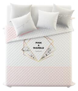 Kvalitný prehoz na posteľ v jemnej ružovej farbe 220 x 240 cm