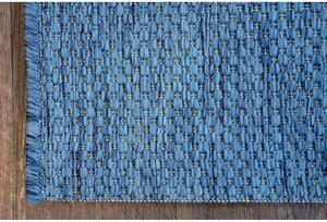 Kusový koberec Flat modrý 80x150cm