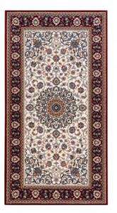 Vlnený kusový koberec Hortens bordó 80x150cm