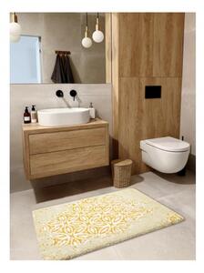 Kúpeľňová predložka Strofi krémovo žltá 50x80cm