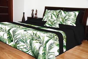 Prikrývka na posteľ s dizajnom listov Šírka: 200 cm | Dĺžka: 220 cm