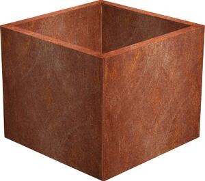 Cube Záhradný kvetináč 60 x 60 x 50 cm, corten CORGARDEN 1001