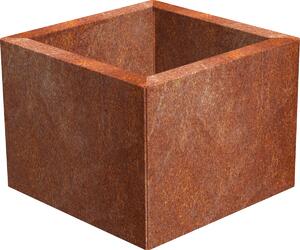 Cube Záhradný kvetináč 40 x 40 x 30 cm, corten CORGARDEN 1002