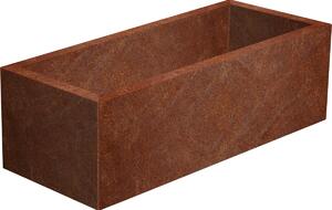 Line Záhradný kvetináč 40 x 120 x 30 cm, corten CORGARDEN 1006
