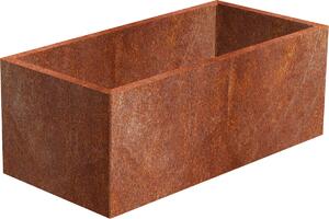 Line Záhradný kvetináč 60 x 120 x 50 cm, corten CORGARDEN 1007