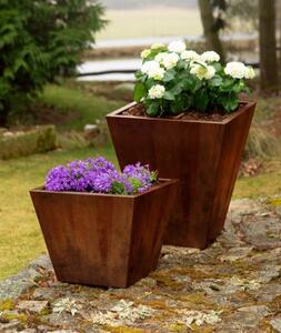 Cono Záhradný kvetináč 60 x 60 x 50 cm, corten CORGARDEN 1003