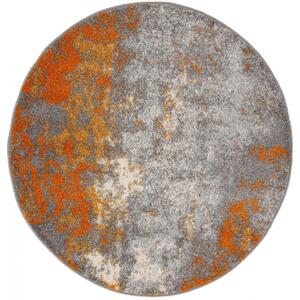 Kusový koberec Fredo oranžový kruh 100x100cm