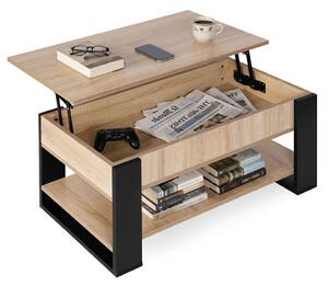 ModernHome Konferenčný stolík so zdvíhacou doskou 90 cm - ModernHome