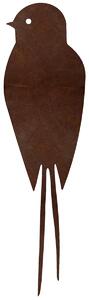 Áhradná dekorácia lastovička 1, 20 x 5 cm, corten CORGARDEN 1044
