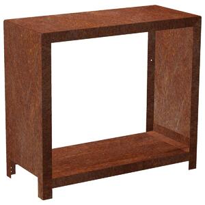 Stora Záhradný drevník 80 x 80 x 40 cm, corten CORGARDEN 1038