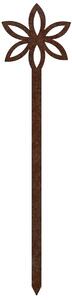 Záhradná dekorácia kvet 3, 68 x 16 cm, corten CORGARDEN 1056