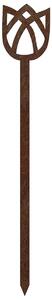 Záhradná dekorácia tulipán 62 x 10 cm, corten CORGARDEN 1055