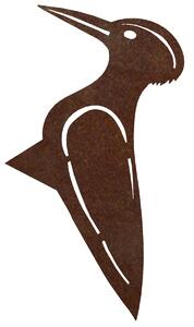Záhradná dekorácia ďateľ 28 × 18 cm, corten CORGARDEN 1047