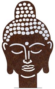 Záhradná dekorácia Buddha 70 x 42 cm, corten CORGARDEN 1062