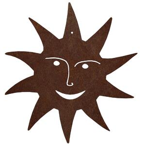 Záhradná dekorácia slnko, 29 x 29 cm, corten CORGARDEN 1065