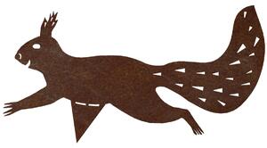 Záhradná dekorácia veverička, 30 × 18 cm, corten CORGARDEN 1048