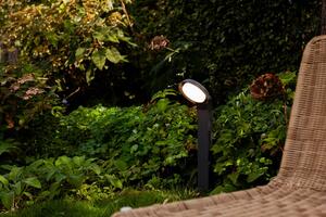 LUTEC 7105701118 POLO exteriérový záhradný stĺpik svietidlo LED 15W 1100lm 3000K IP54 tmavá šedá
