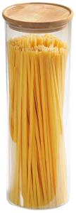 Skladovacia nádoba, Ø 10 cm, 1800 ml, sklo/bambus KESPER 38011