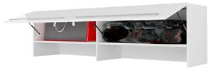 Sklápacia posteľ Concept Pro II, Farby: biela + biely lesk, Rozmer postele: 140x200 Mirjan24 5902928399554