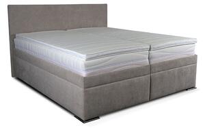 Čalúnená posteľ Rory 180x200, sivá, vrátane matraca