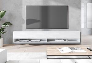 TV stolík MENDES A 2, 180x30x31, čierna/fala, bez LED osvetlenia