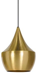 Tom Dixon - Beat Light Fat LED Závěsná Lampa Brushed Brass - Lampemesteren