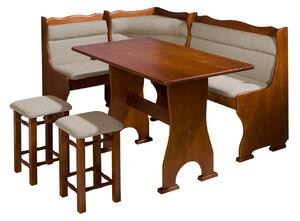 Kuchynský kút + stôl so stoličkami Porfiry, Dostupné poťahy: Artemis 2, Morenie: hnedé Mirjan24 5902928321692