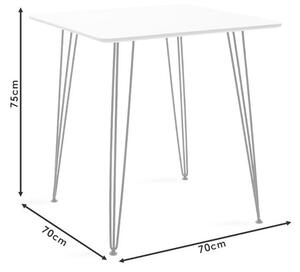 Jedálenský stôl Jans (biela, čierna)