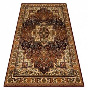 Luxusný kusový koberec akryl Karasta bordó hnedý 235x350cm